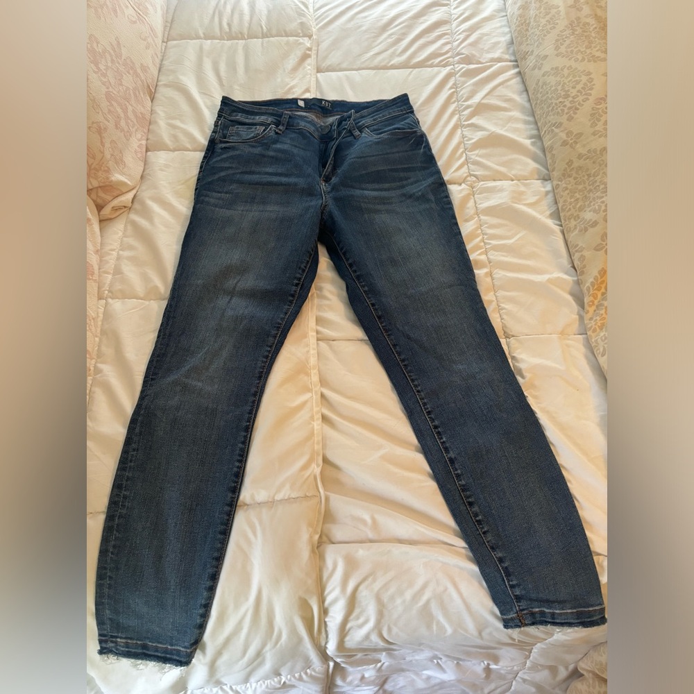 Kut from the cloth Donna high rise ankle skinny jeans